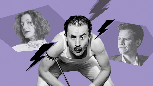 Künstler Austrofred in weißer Sportkleidung 