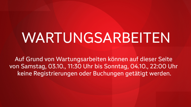 Auf Grund von Wartungsarbeiten auf backstage@ORF.at sind aktuell keine Registrierungen und Buchungen möglich.
