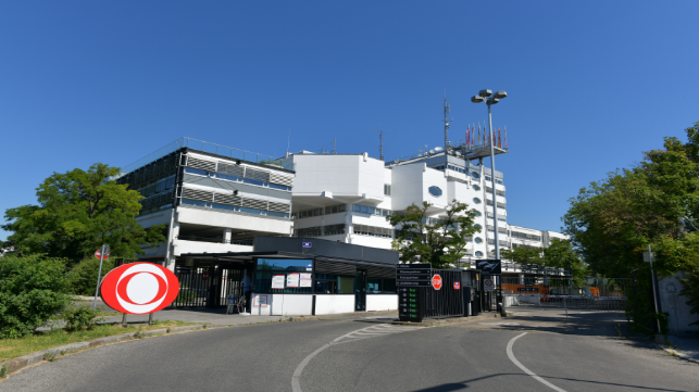 Aerial view of the ORF media campus